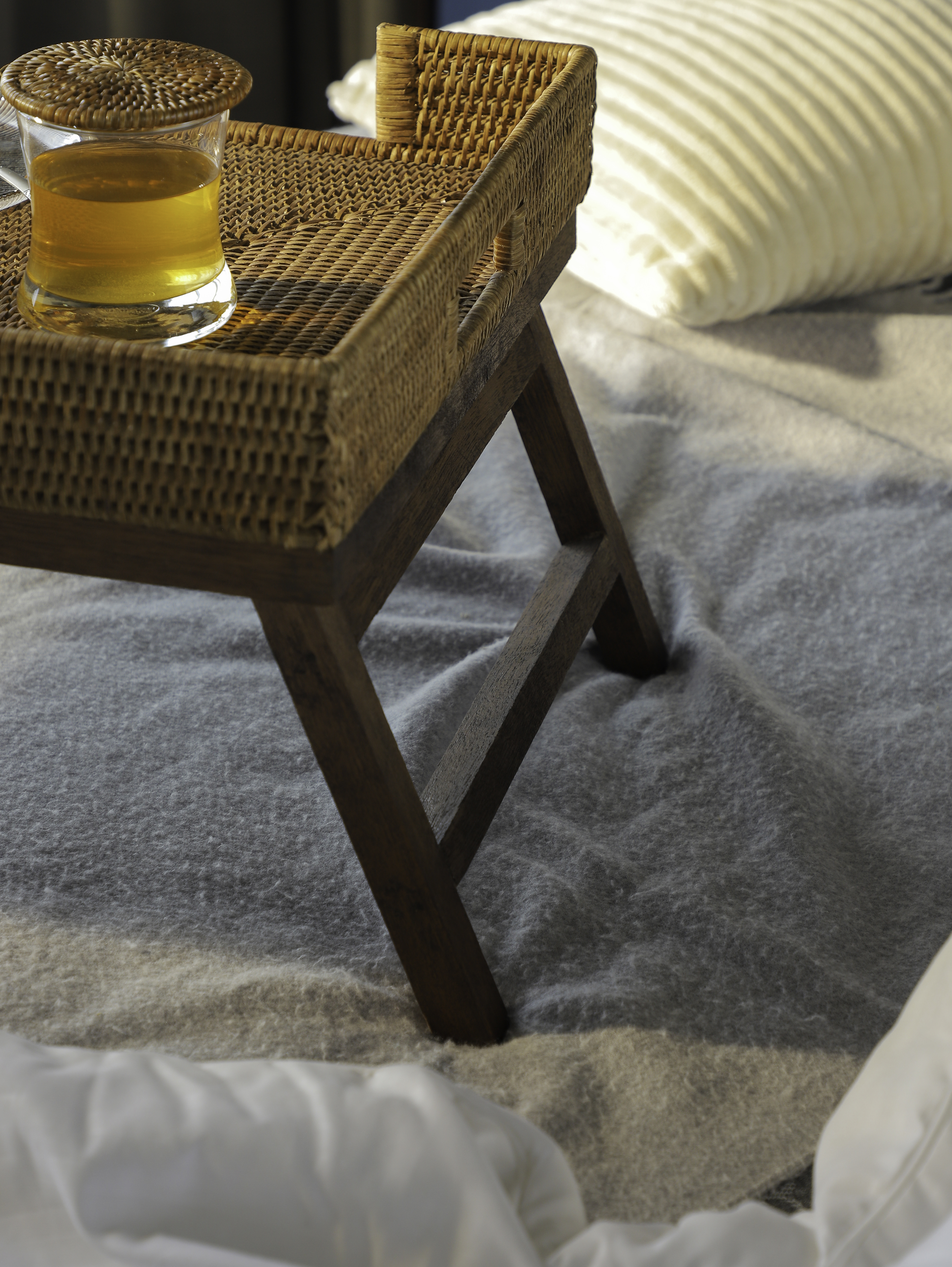 Rattan Breakfast Tray